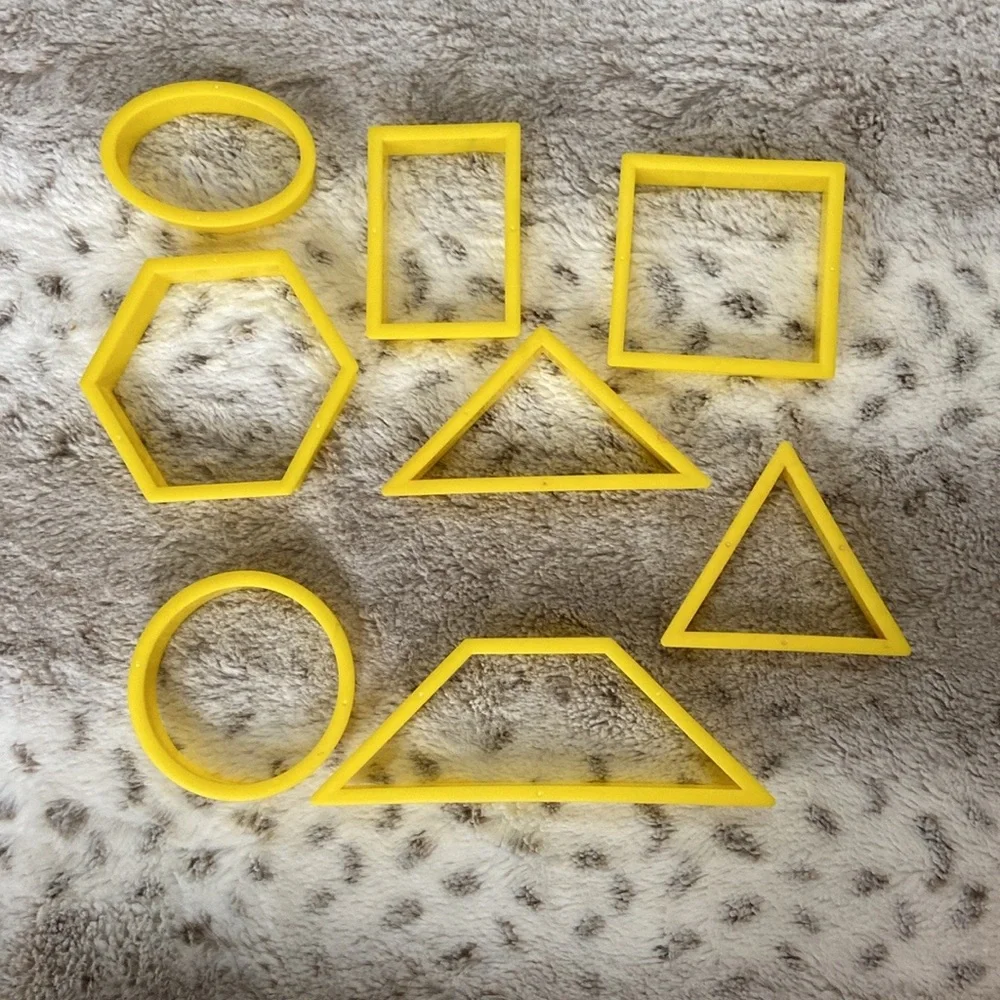 NWT! Geometric shapes sizes set boys girls OS educational STEM preschool play